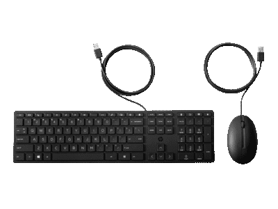 HP Wired Desktop 320MK Mouse and Keyboard - Image 1