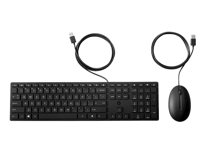 HP Wired Desktop 320MK Mouse and Keyboard - Image 1