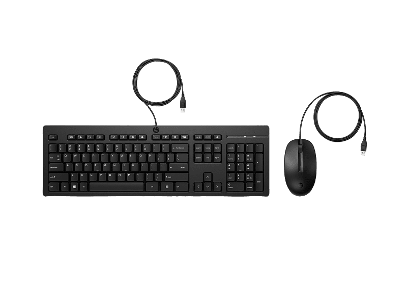 HP 225 Wired Mouse and Keyboard Combo - Image 1
